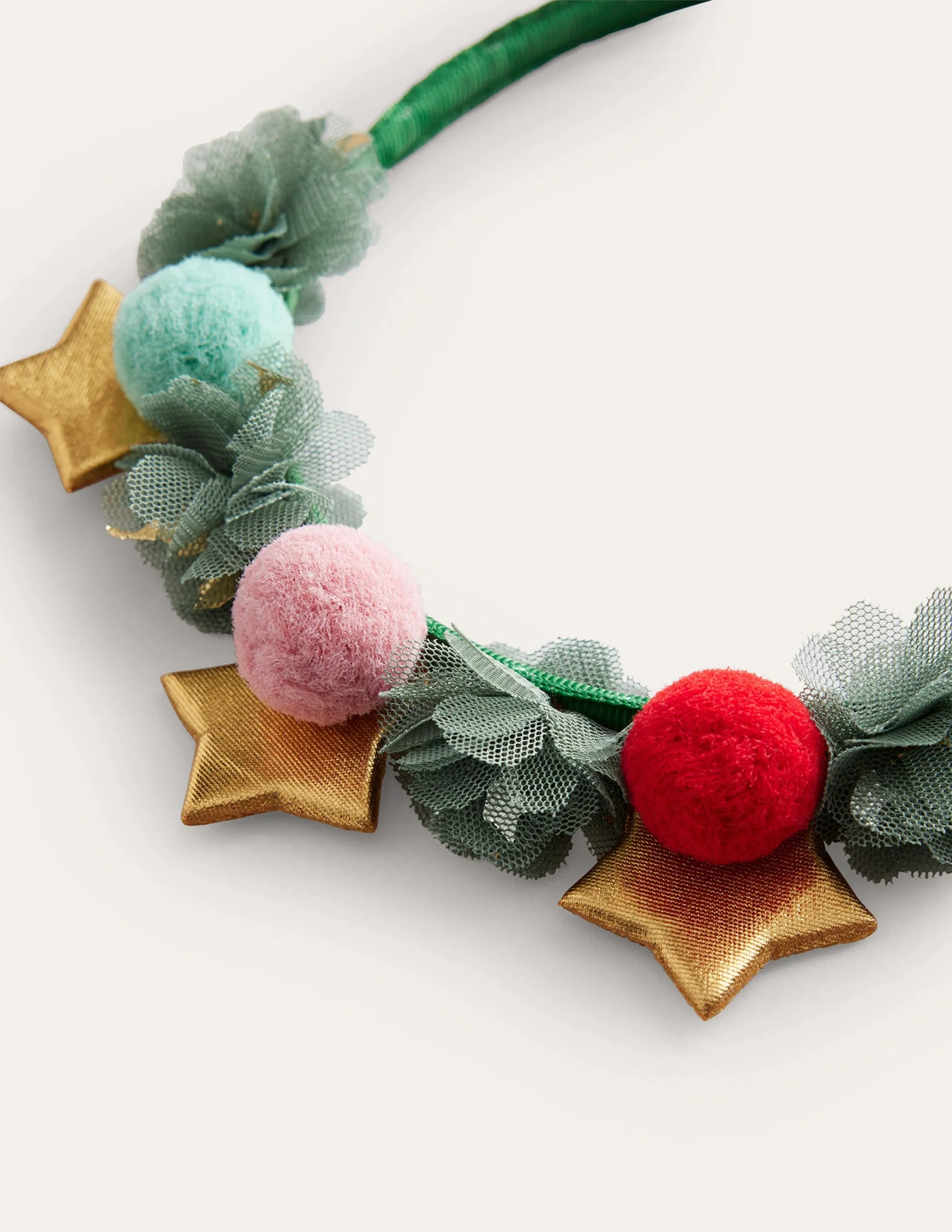 Star Pom Pom Headband-Reed