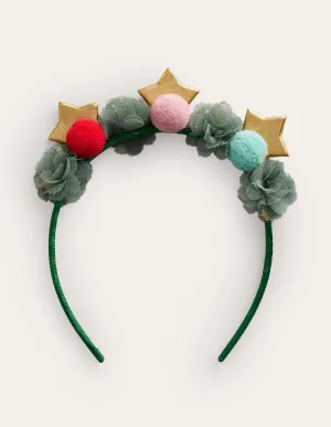 Star Pom Pom Headband-Reed