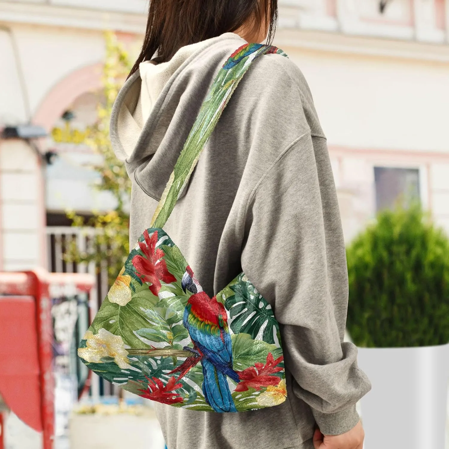 Starry Night with Sand and Moon Plush Tote Bag, Plush Hand Bag, Tote Bag Young Women