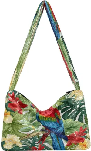Starry Night with Sand and Moon Plush Tote Bag, Plush Hand Bag, Tote Bag Young Women