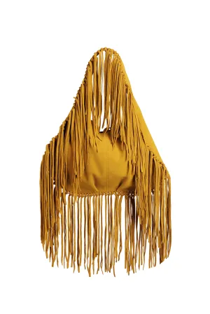 Stella Fringe Bag | Yellow Suede - Made to Order