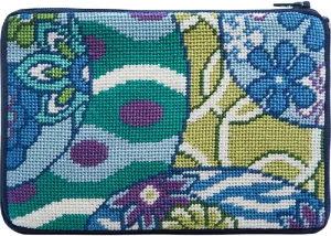 Stitch & Zip Needlepoint Purse/Cosmetic Case Kit - SZ615 Imari Abstract