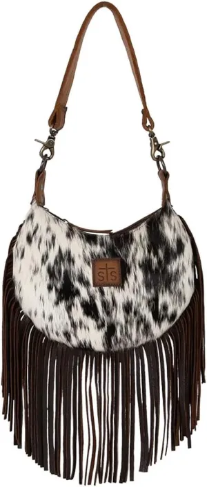 STS Ranchwear Womens Nellie Fringe Tornado/Cowhide Leather Handbag Bag