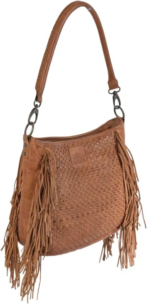 STS Ranchwear Womens Sweetgrass Tess Fringe Tan Leather Handbag Bag