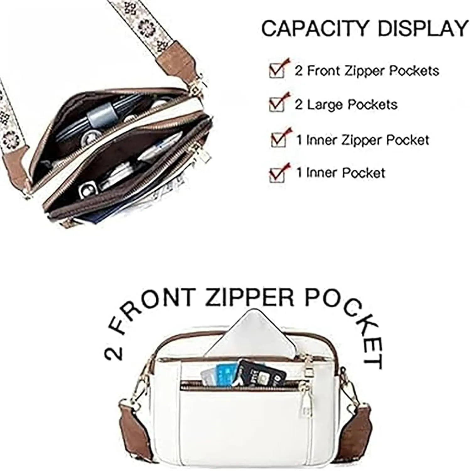 Substantiag Purse, Substantiag Crossbody Bags, Handmade Colorful Straps Crossbody Leather Bags & Purse, for Women