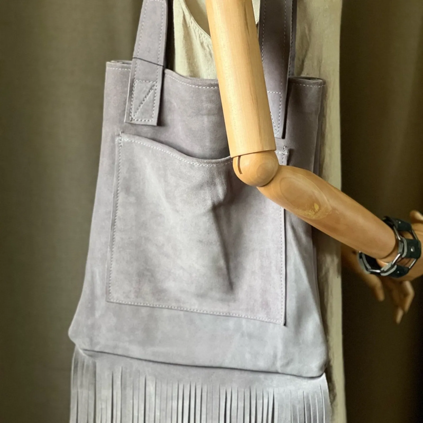 Suede Fring Bag