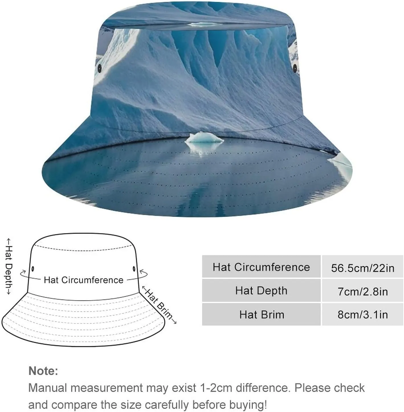 Sun Hats for Men Women Fishing Cap Classic Christmas Genie Sun Protection Bucket Hat for Fishing Beach Hiking