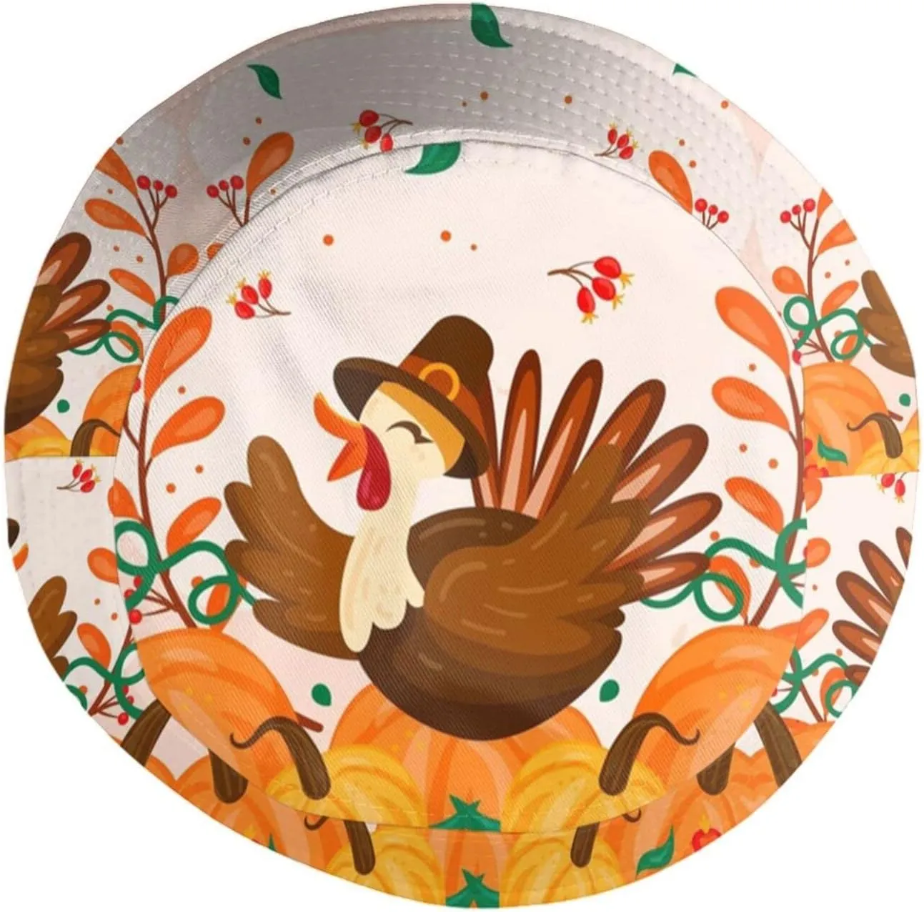 Thanksgiving Turkey Bucket Hat for Men Women Teens Packable Funny Turkey Sun Hats Fisherman Hat Cap