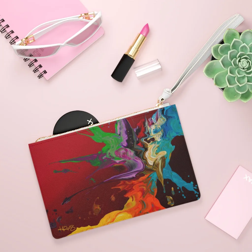 The Colors of Love Kre8 Saffiano Clutch Bag