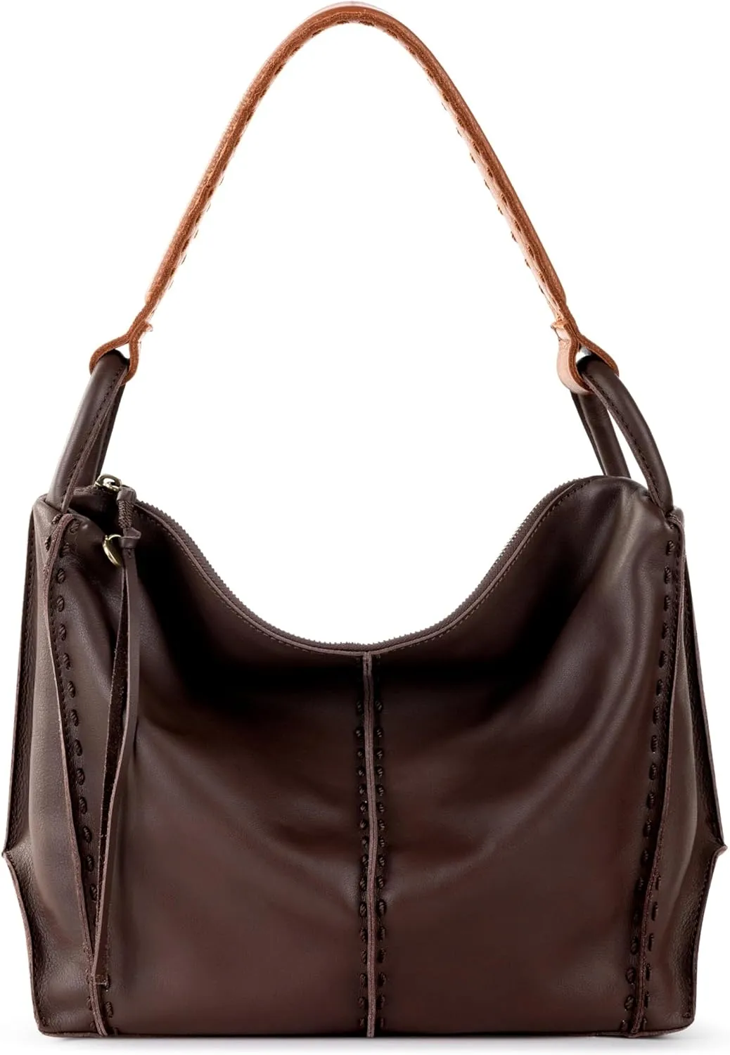 The Sak Los Feliz Hobo Purse - Premium Large Leather Women's Handbag for Everyday & Travel - Durable Purse With Zipper Pocket