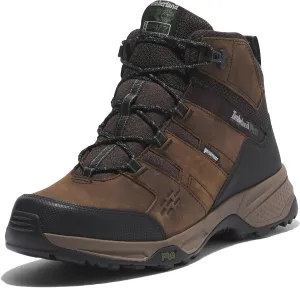 Timberland PRO Men's Switchback LT Soft Toe Waterproof Industrial Hiking Work Boot, Brown/Green, 12W