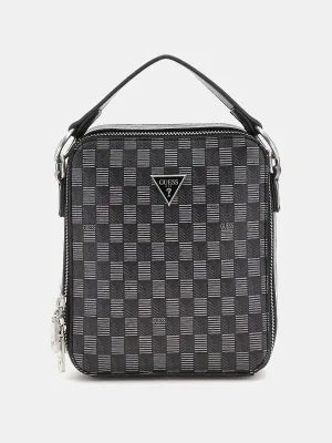 Torino Geometric-Print Mini Crossbody Bag