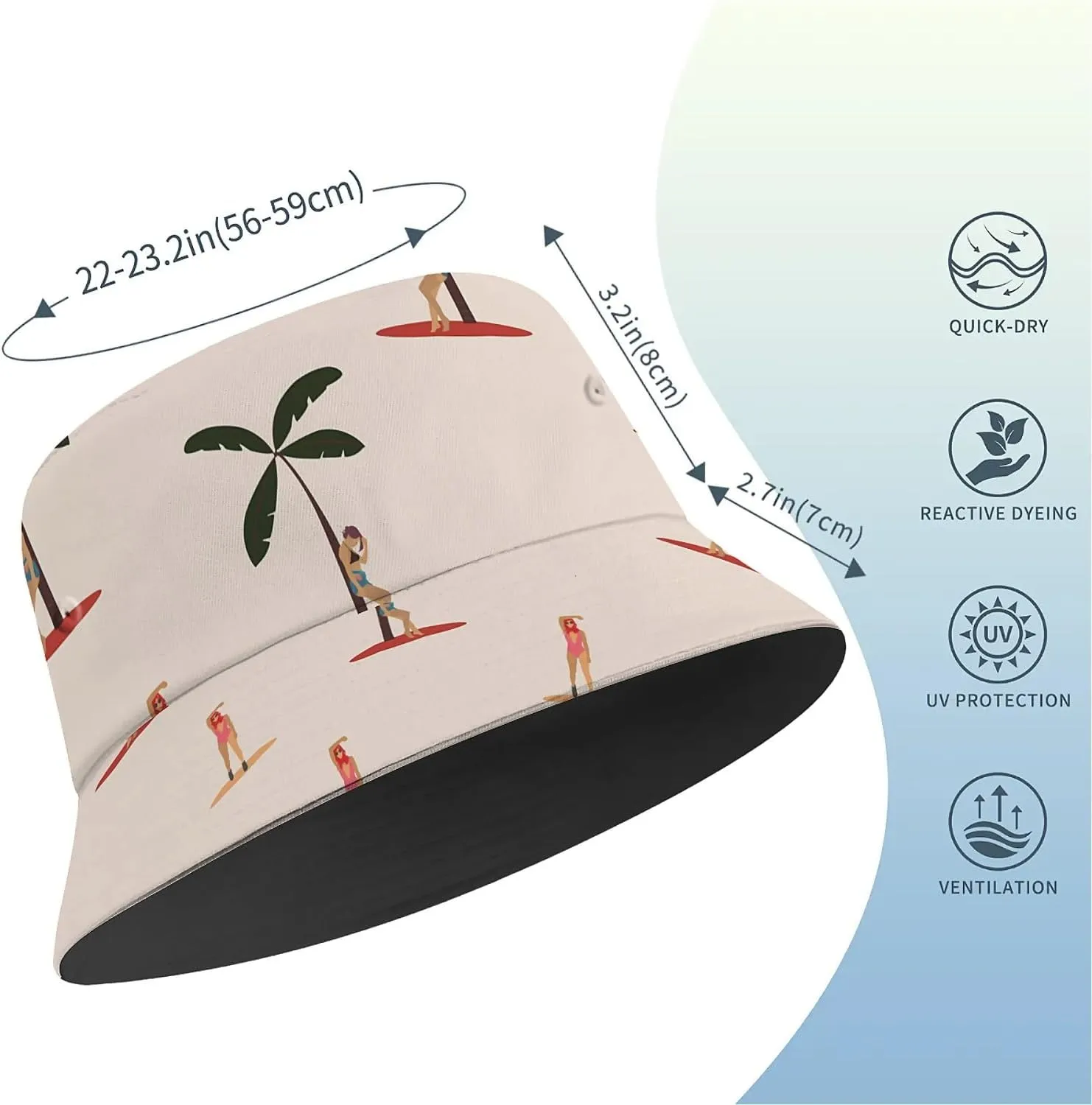 Tortilla Wrap Unisex Bucket Hat for Men Women for Protection Summer Cap Beach Fisherman Cap for Fishing,Beach & Boating