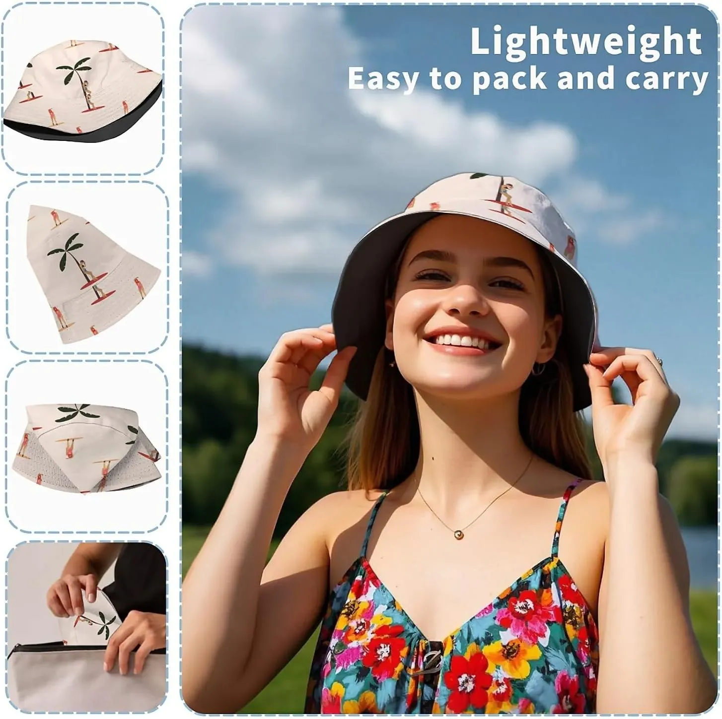 Tortilla Wrap Unisex Bucket Hat for Men Women for Protection Summer Cap Beach Fisherman Cap for Fishing,Beach & Boating