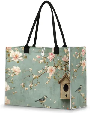 Tote Bag for Women Reusable Canvas Shoulder Bag