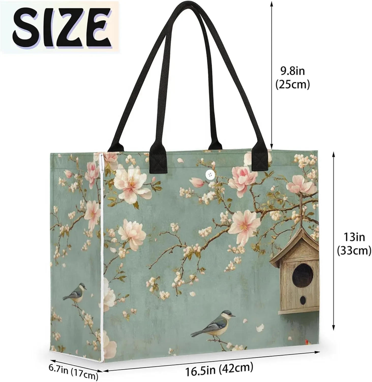 Tote Bag for Women Reusable Canvas Shoulder Bag