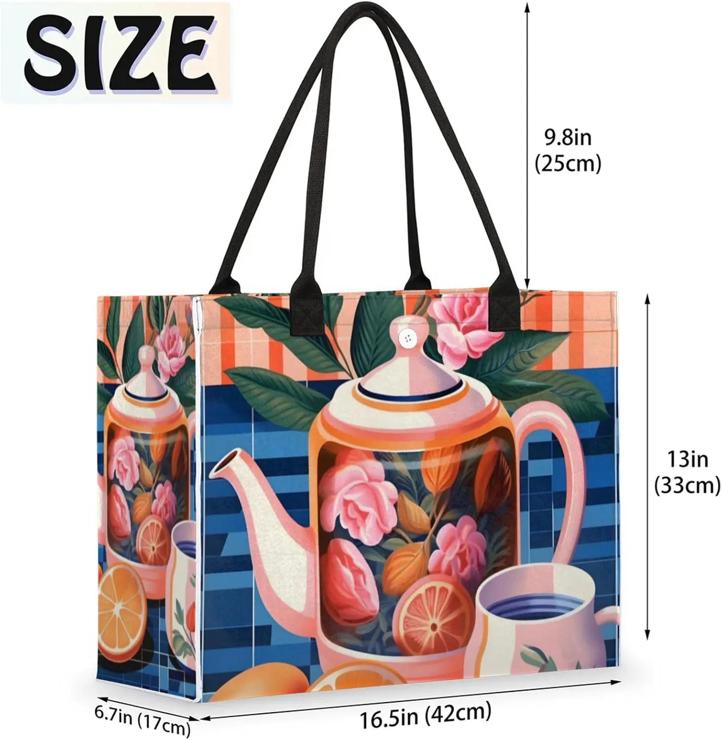 Tote Bag for Women Reusable Canvas Shoulder Bag