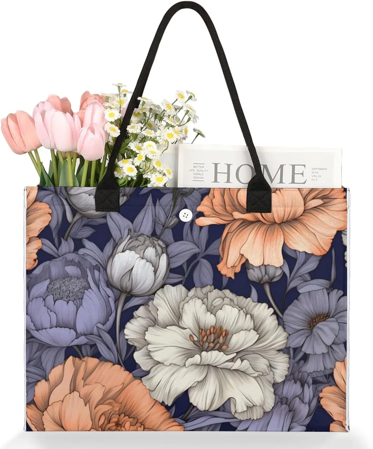 Tote Bag for Women Reusable Canvas Shoulder Bag