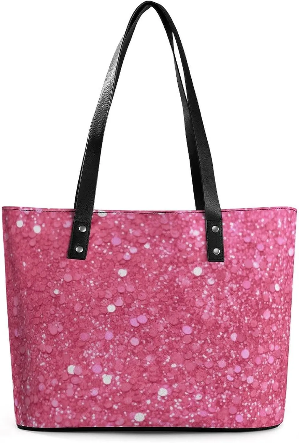 Tote Bag for Women Sparkling Glitter Handbags Aesthetic Tote Fashion Shoulder Bags for Beach Work Travel