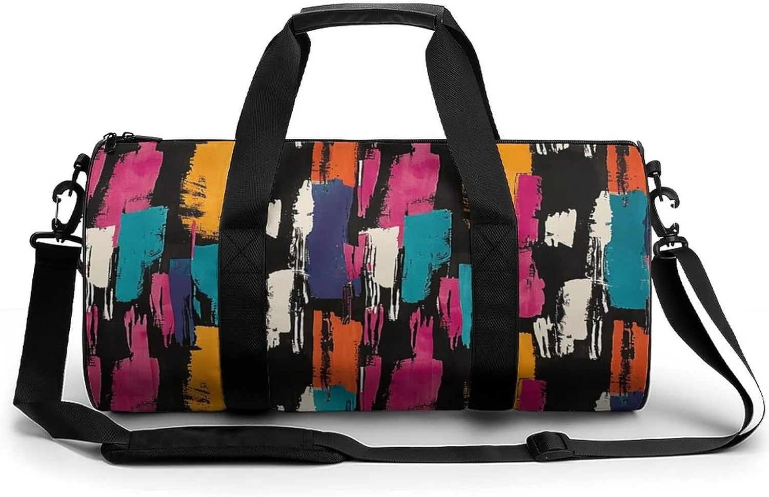 Travel Duffel Bag Weekender Bags for Men Women Large Capacity Overnight Bags Brightly Printed Patterns Travel Sports Gym Bag Canvas Carry On Tote Bags for Travel Yoga