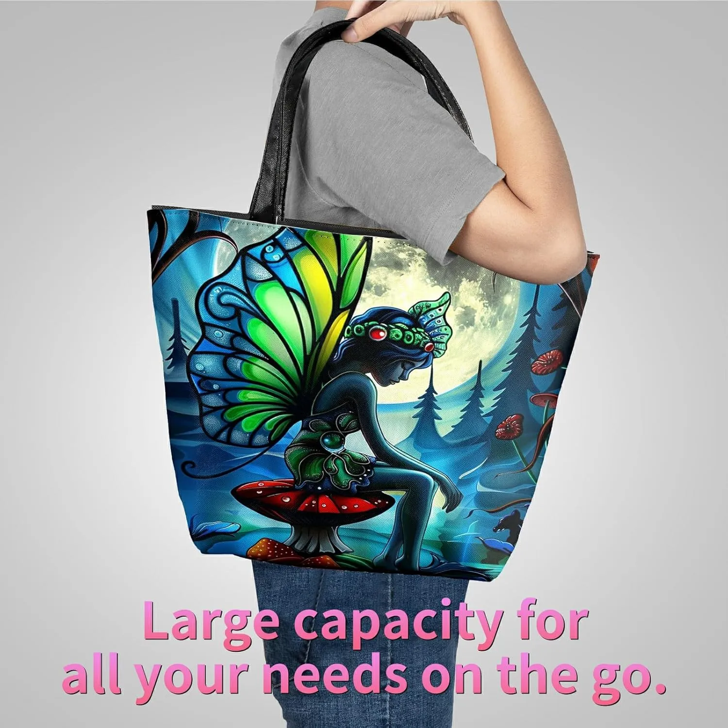 Travel Tote Bags Leather Purses for Women, Shoulder Bag with Zipper, Top Handle Ladies Shoulder Bags