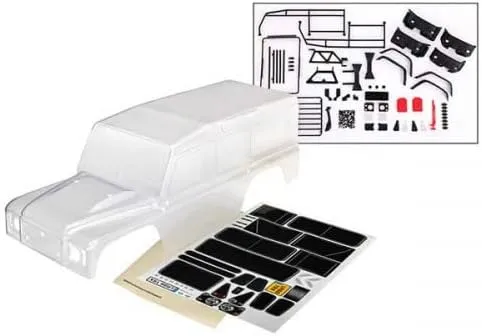 Traxxas 8011P Body, Land Rover Defender, Complete Clear, Requires Painting