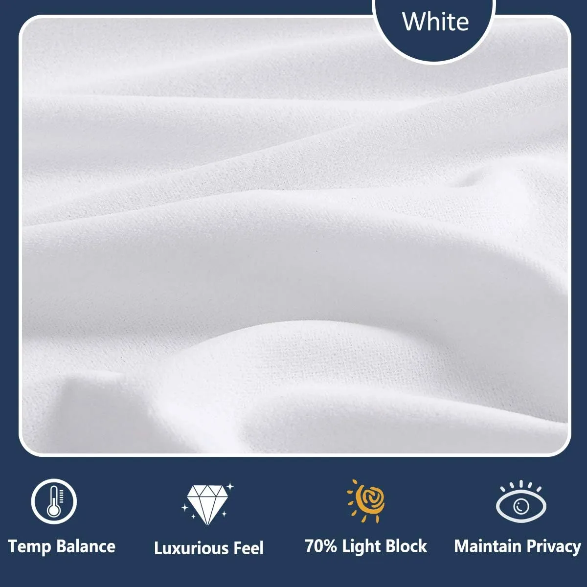 Treatmentex White Velvet Curtains for Bedroom Pompom Window Curtain Panels for Kids Girls Room Décor 95inches Length Luxury Soft Room Darkening Curtain Drapes for Nursery Room, Rod Pocket, 2pcs