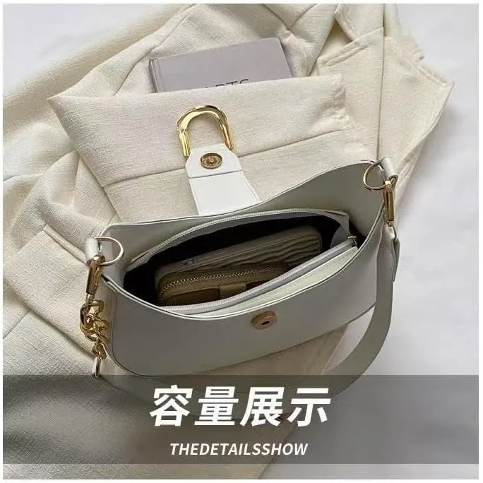 Trendy Genuine Underarm Shoulder Bags Women 2025 Luxury Crossbody Purses Half Moon Ladies Handbags