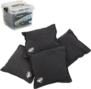 Triumph Sports Black Canvas Cornhole Bags – 4 Bags Included, Size 6" x 6" 16 oz (12-0055BK-2W)