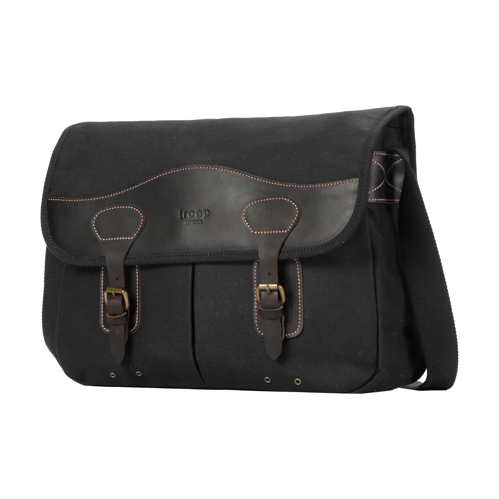Troop London Heritage Canvas 13” Laptop Messenger Bag