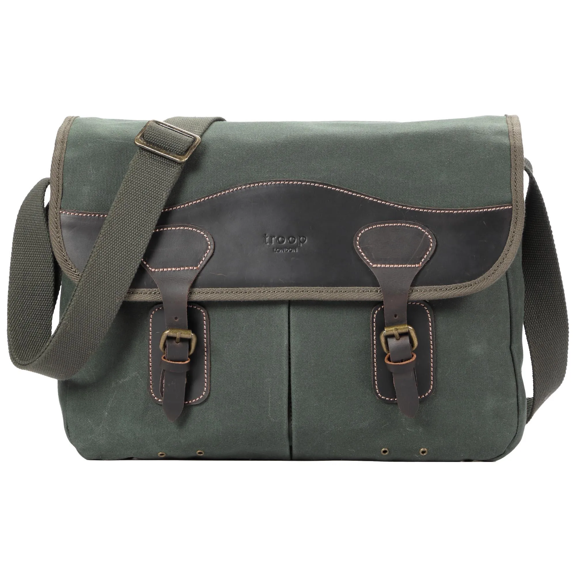 Troop London Heritage Canvas 13” Laptop Messenger Bag