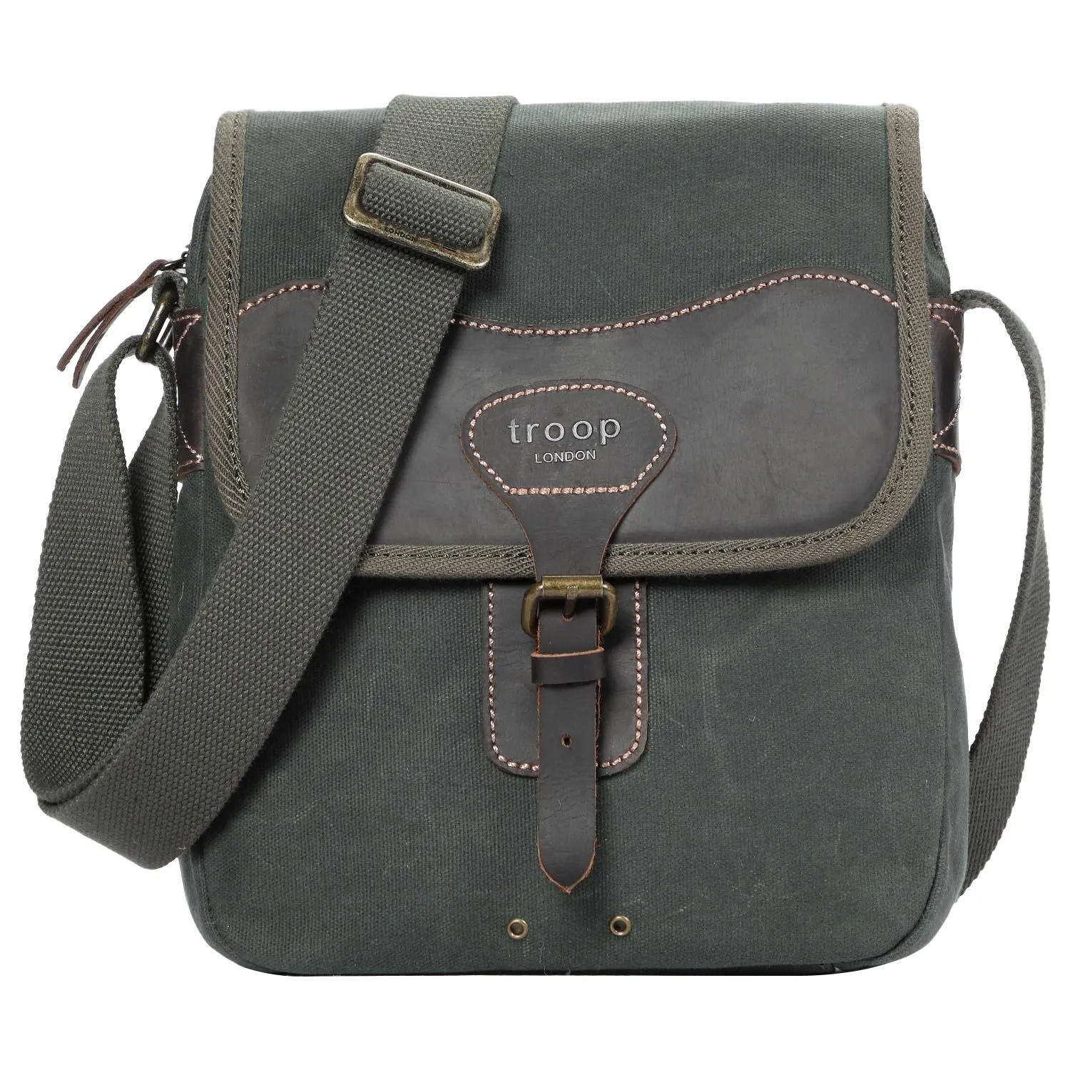 Troop London Heritage Canvas Across body Satchel Bag