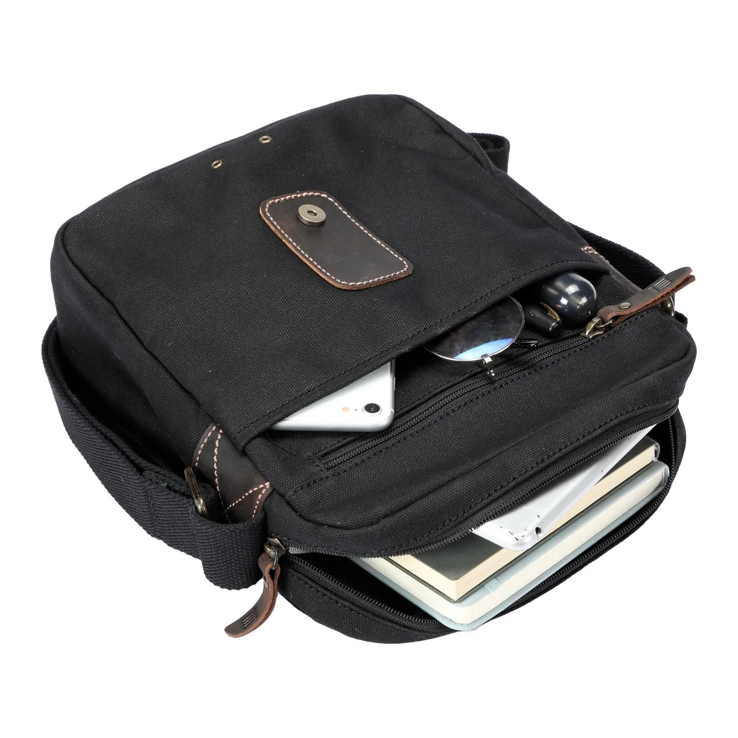 Troop London Heritage Canvas Across body Satchel Bag