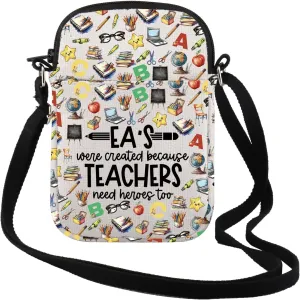 TSOTMO EA Gift Educational Assistant Gift Ea's Were Created Because Teachers Makeup Bag Teacher's Day Gift for Teacher