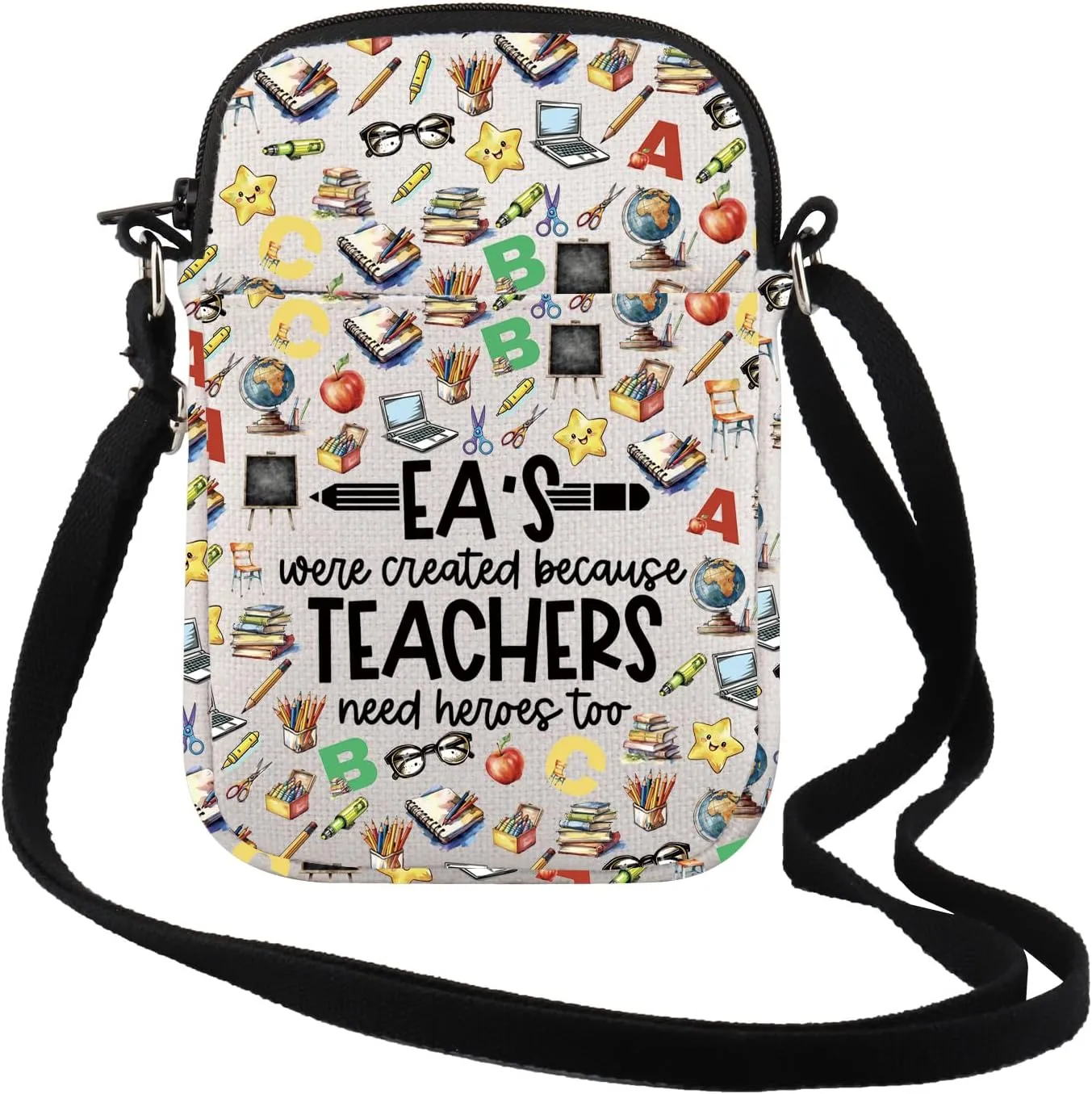 TSOTMO EA Gift Educational Assistant Gift Ea's Were Created Because Teachers Makeup Bag Teacher's Day Gift for Teacher