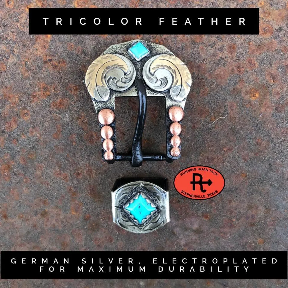 Turquoise Aztec Mini Saddle Bag with Your Choice of Buckle and Fringe for Phone, Keys, Roping Powder, etc