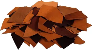 TUZECH Leather Scrap - Large Pieces of Full Grain Leather Cowhide Remnants Bag - Design & Make Crafts - Mixed Colors (20 Lbs)