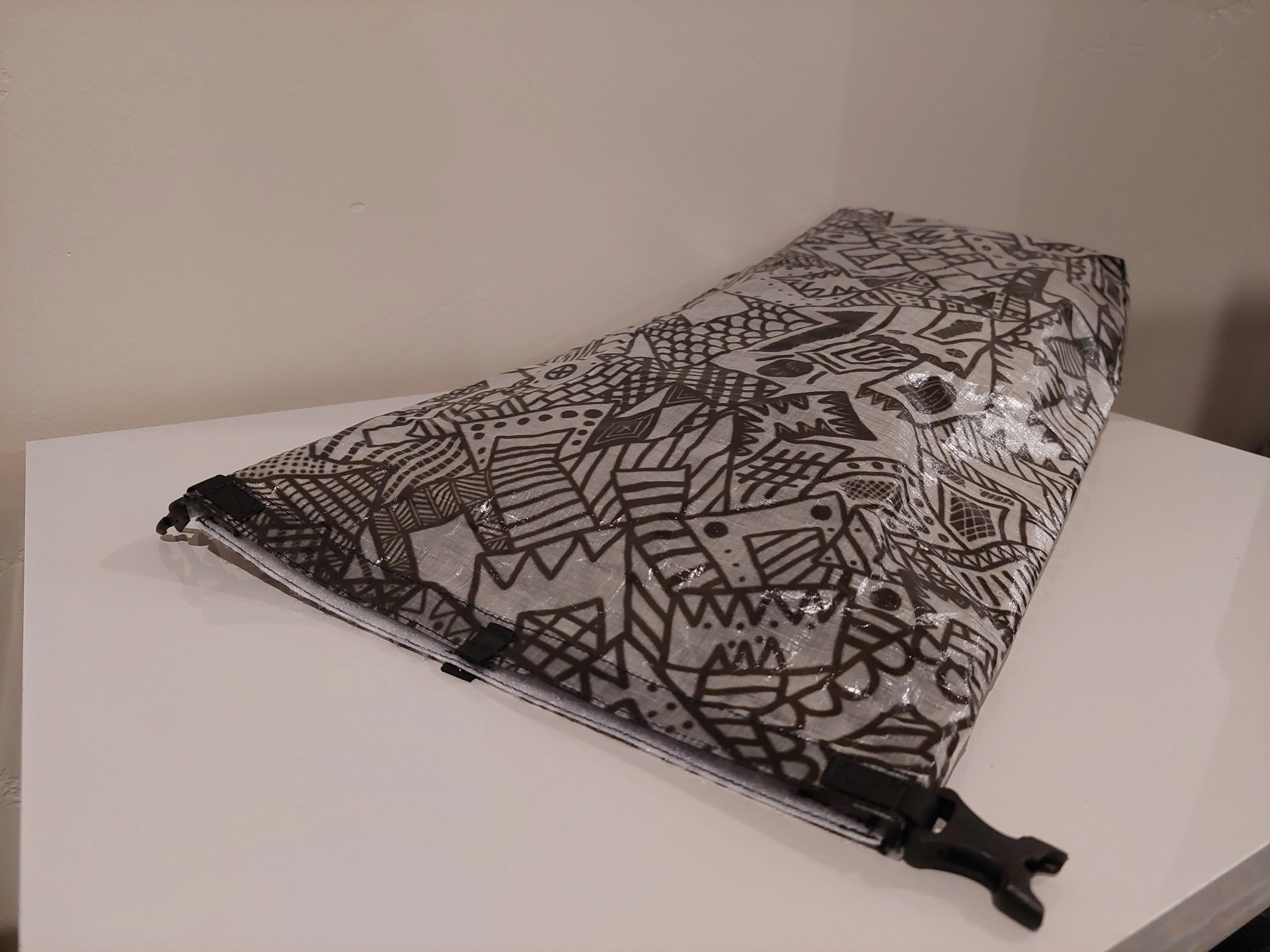 Ultralight Medium Dry Bag - B&W Coloring Book Dyneema