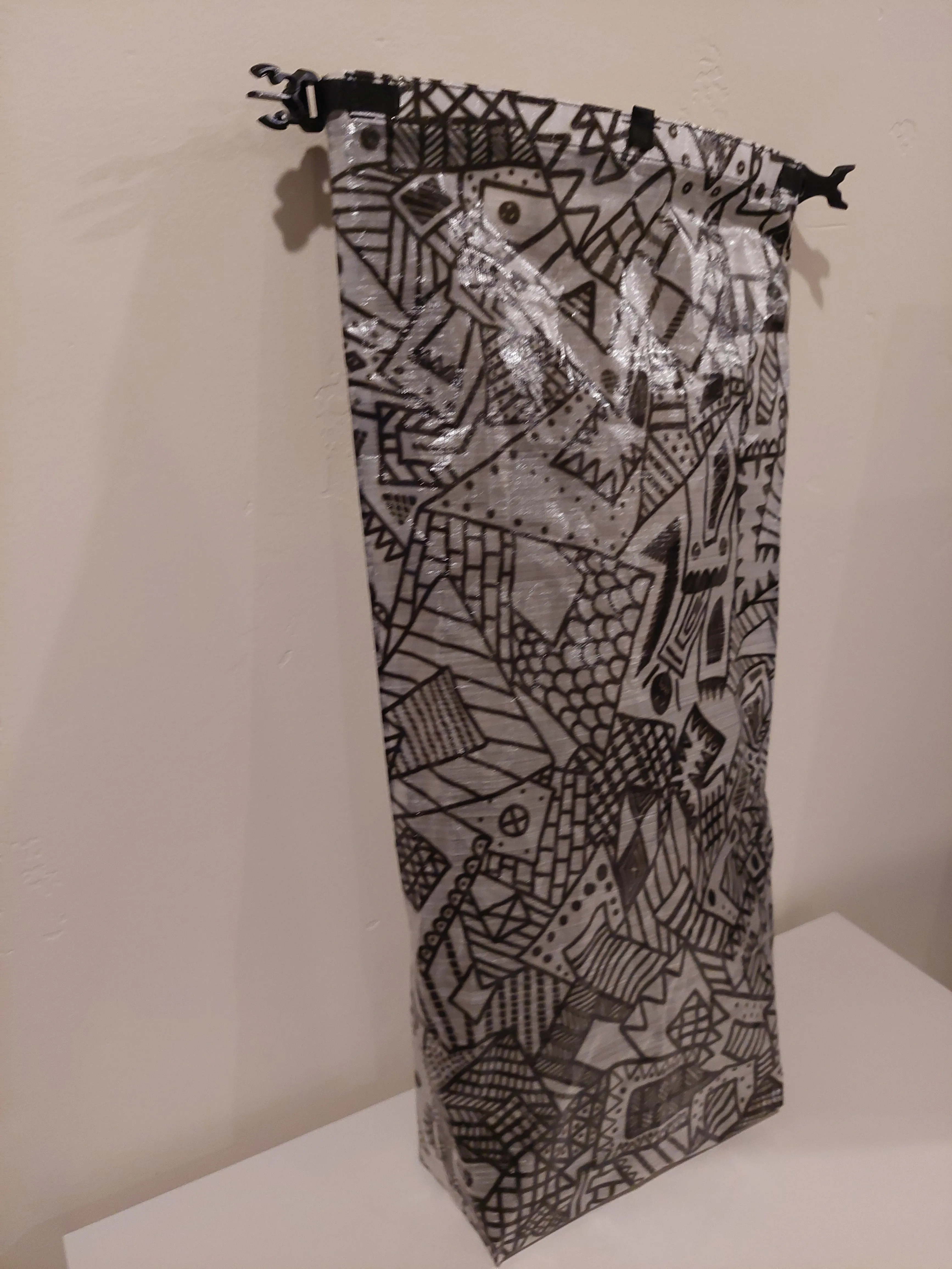Ultralight Medium Dry Bag - B&W Coloring Book Dyneema