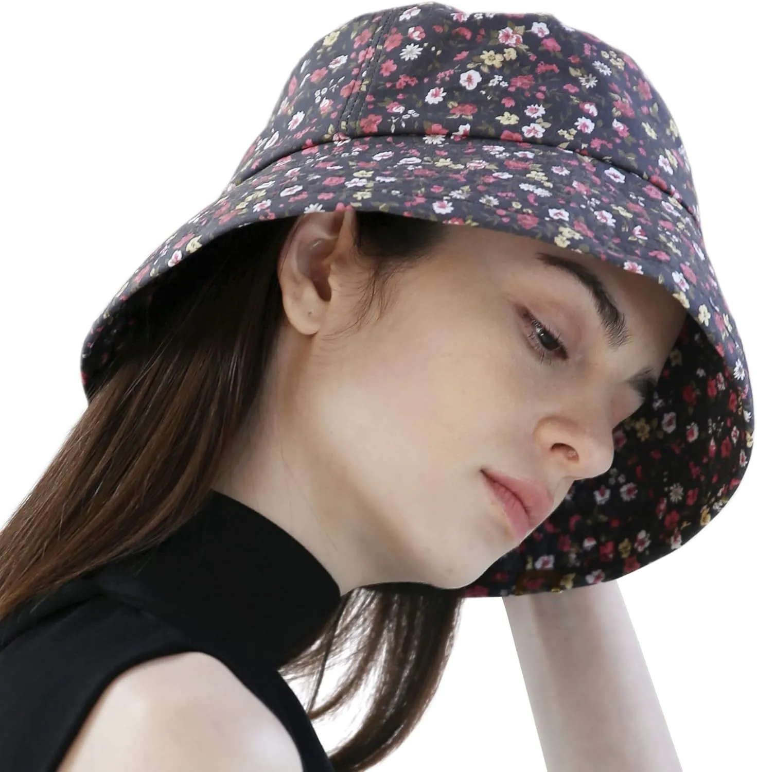 UNDERCONTROL Vintage Washed Cotton Gold Label Wide Deep Long Brim Four Season Packable Travel Safari Bucket Fashion Hat Korea