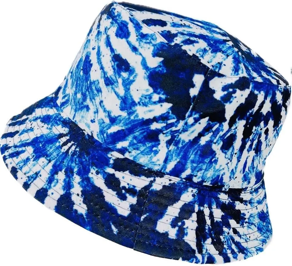 Unisex Bucket Hat Reversible Double-Side-Wear Packable for Travel, Outdoors, and Beach