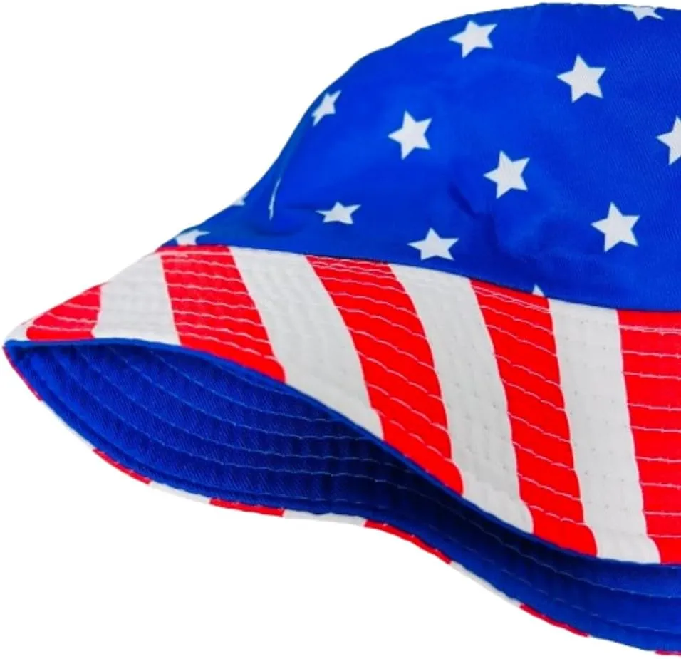 Unisex Bucket Hat Reversible Double-Side-Wear Packable for Travel, Outdoors, and Beach