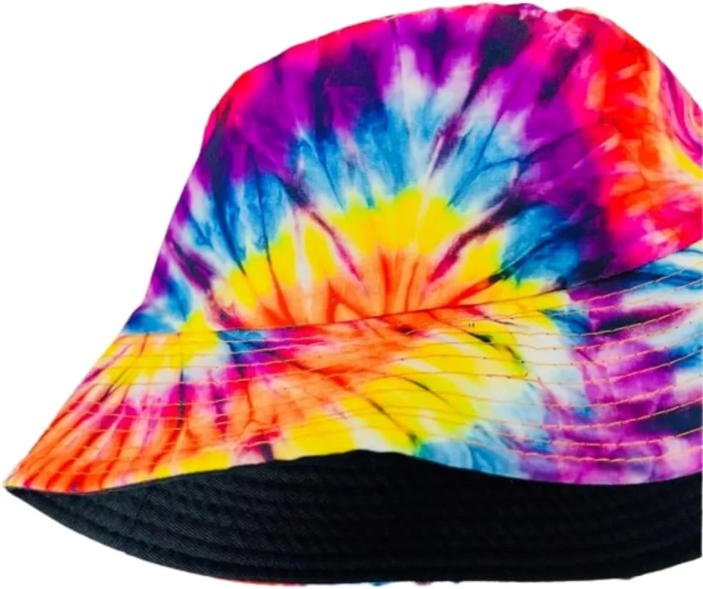 Unisex Bucket Hat Reversible Double-Side-Wear Packable for Travel, Outdoors, and Beach