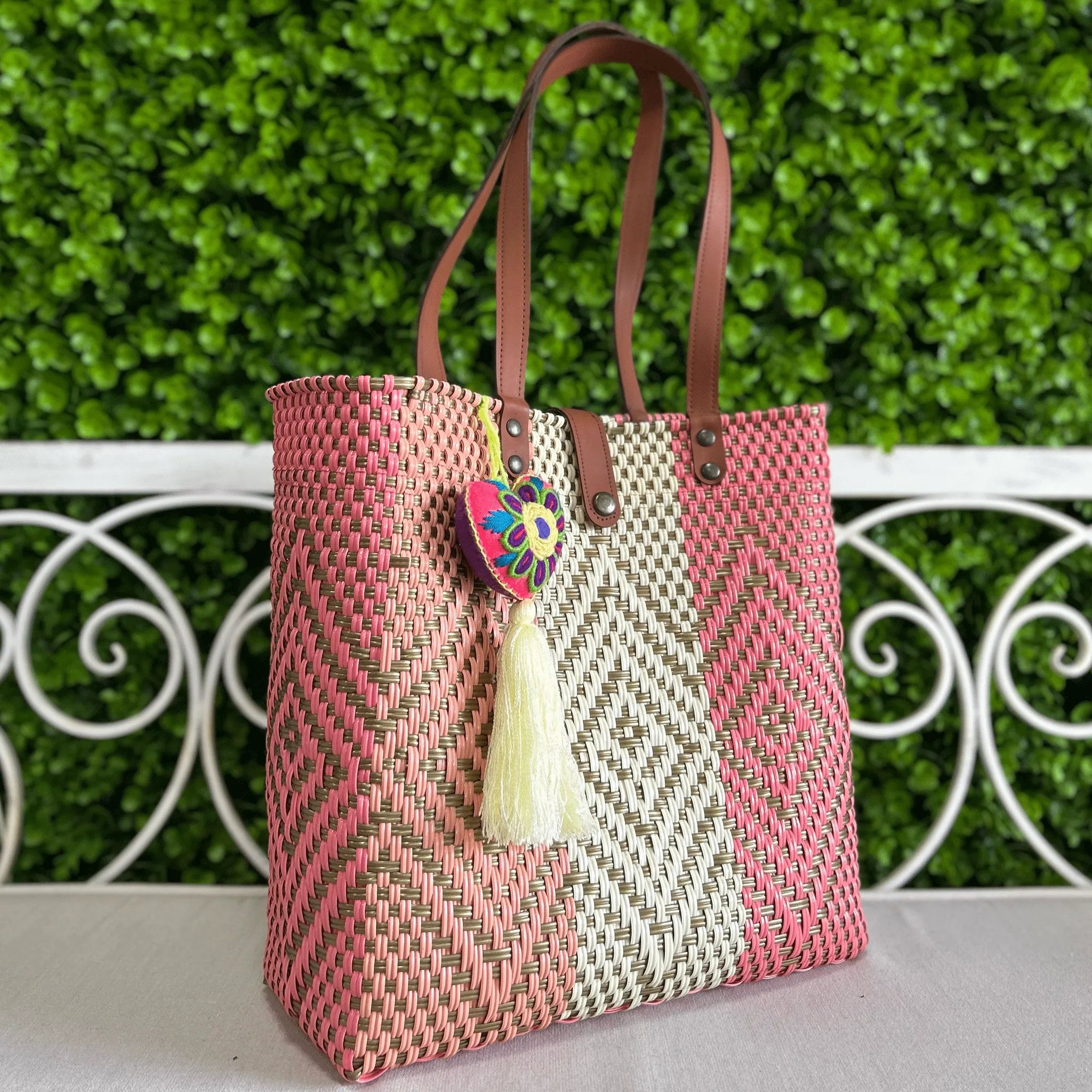 Upcycled Handwoven Handbags - Golden Rose BUNDLE