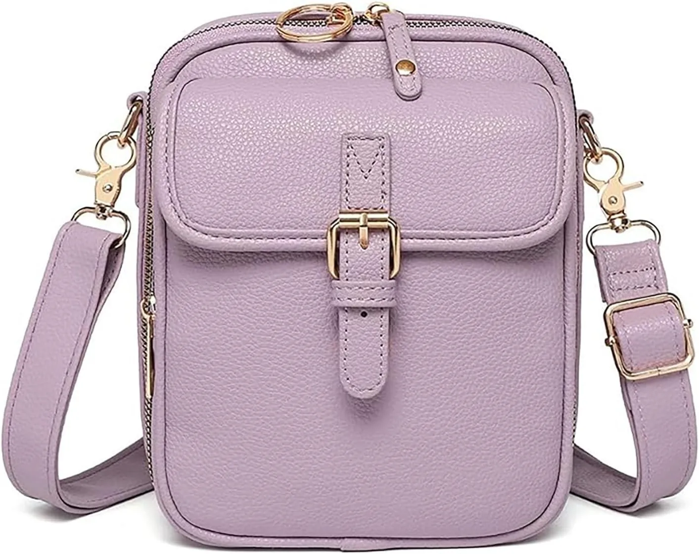 Urvash Crossbody Leather Bag, Retro Double-Layer Large Capacity Mini Crossbody Bags