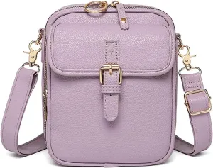 Urvash Crossbody Leather Bag, Retro Double-Layer Large Capacity Mini Crossbody Bags