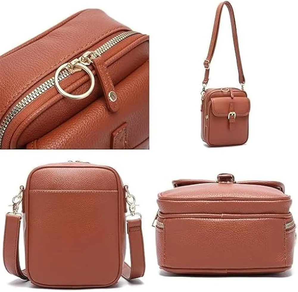 Urvashi Crossbody Leather Bag, Collaboraten1 Crossbody Leather Bag, Anti Theft Shoulder Bags