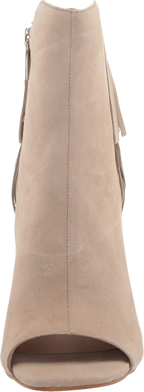 Vince Camuto Women's Footwear Amenala Fringe Peep Toe Bootie Ankle Boot