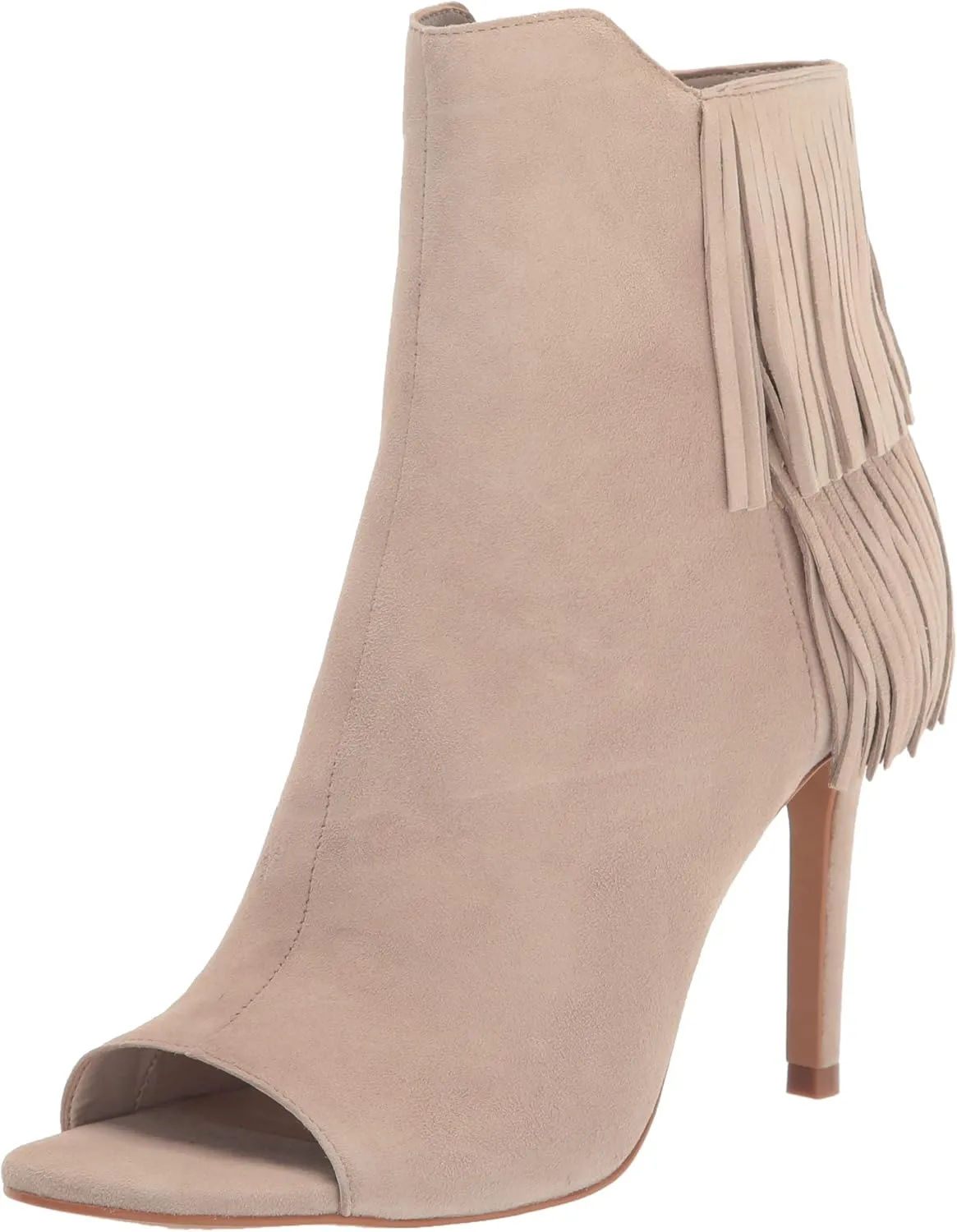 Vince Camuto Women's Footwear Amenala Fringe Peep Toe Bootie Ankle Boot