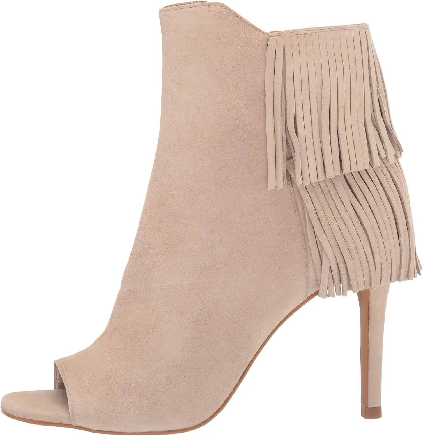 Vince Camuto Women's Footwear Amenala Fringe Peep Toe Bootie Ankle Boot